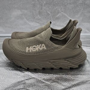 Hoka Restore TC Sneakers Women's Size 7 Slip On Sneaker Tan Dune